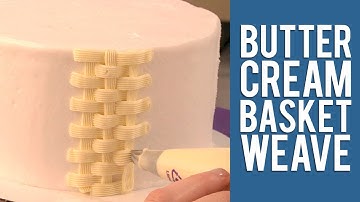 Buttercream Basketweave Technique