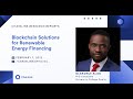 Blockchain in renewable energy financing  chainlink research reports