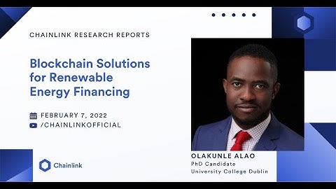 Blockchain in Renewable Energy Financing | Chainlink Research Reports
