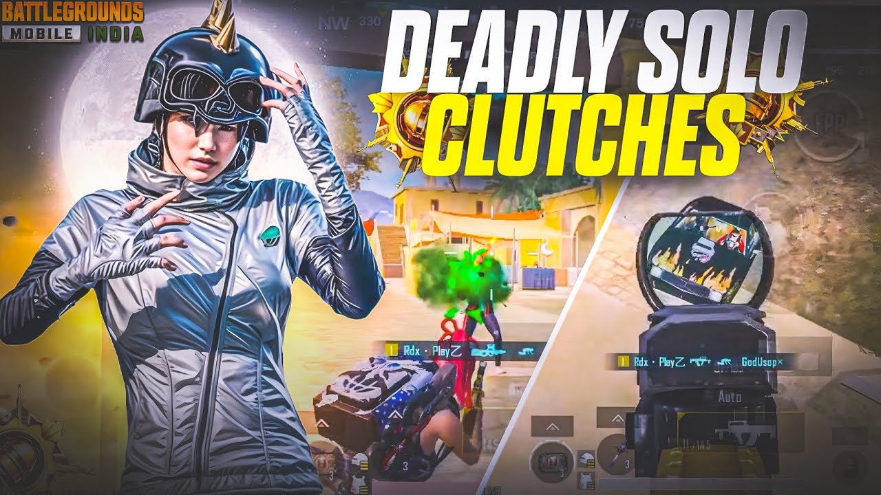 Most AGGRESSIVE SOLO Clutches EVER ⚡ Back-to-Back 1v4 Wins | BGMI ...