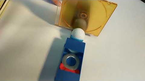 Golf ball colliding with CD case - Lesson 2, Unit 8.1