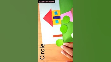 Geometrical shapes | House scenery |Village scenery | #village #scene #youtubeshorts | #Shorts