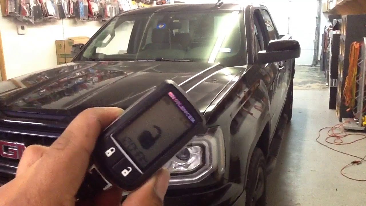 2017 GMC Sierra. Denali. Remote start alarm One mile pager - YouTube