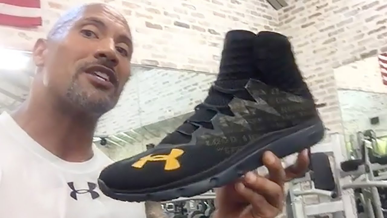 dwayne johnson tennis shoes