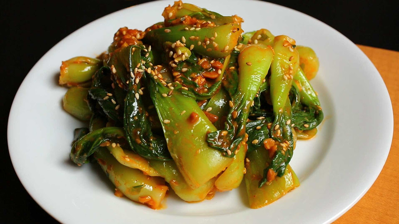 Bok Choy doenjang muchim  