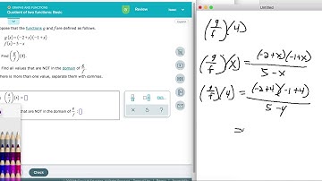 Quotient of two functions  basic