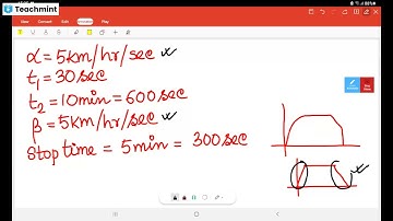 ELECTRIC TRACTION PART II : NUMERICALS ON SPEED - TIME CURVE OF MAIN LINE SERVICE : LIVE CLASS