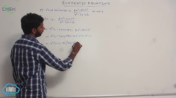 Quadratic expressions, equations in one variable || Problems on Range 2 || Disk Telangana