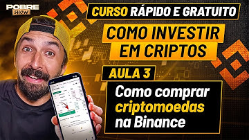 COMO INVESTIR EM CRIPTOS - AULA 3: Como comprar criptomoedas na Binance (Tutorial grátis no celular)