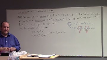 Differential Equations: singular points and Frobenius method, 11-14-25