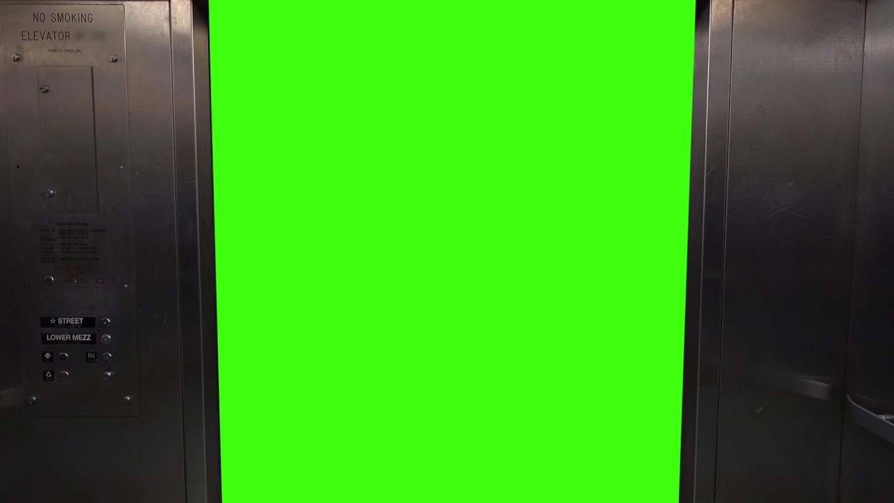 Green screen Elevator Doors YouTube