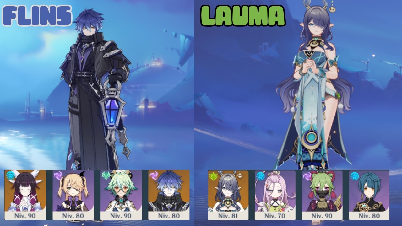 Flins & Lauma HyperBloom | ABYSS 12 | LUNA V | GENSHIN IMPACT