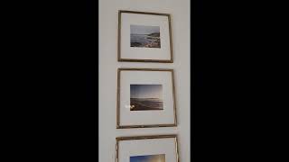 Americanflat 8x10 Picture Frame with Bamboo Design and Shatter-Resistant Glass - Use as 5x7 Frame wi