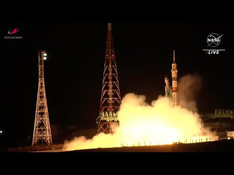 Replay! Russian Soyuz rocket launches crewed Soyuz MS-24 to the International Space Station