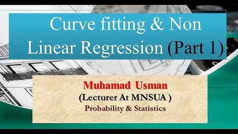 Lecture 16 On Curve Fitting & Nonlinear Regression |Exponential, Power, Polynomial Regression|Part 1