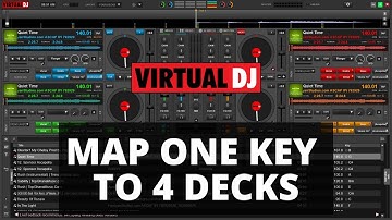 VirtualDJ 2023 Key Mapping: How to Map One Key to 4 Decks 🎹⌨️