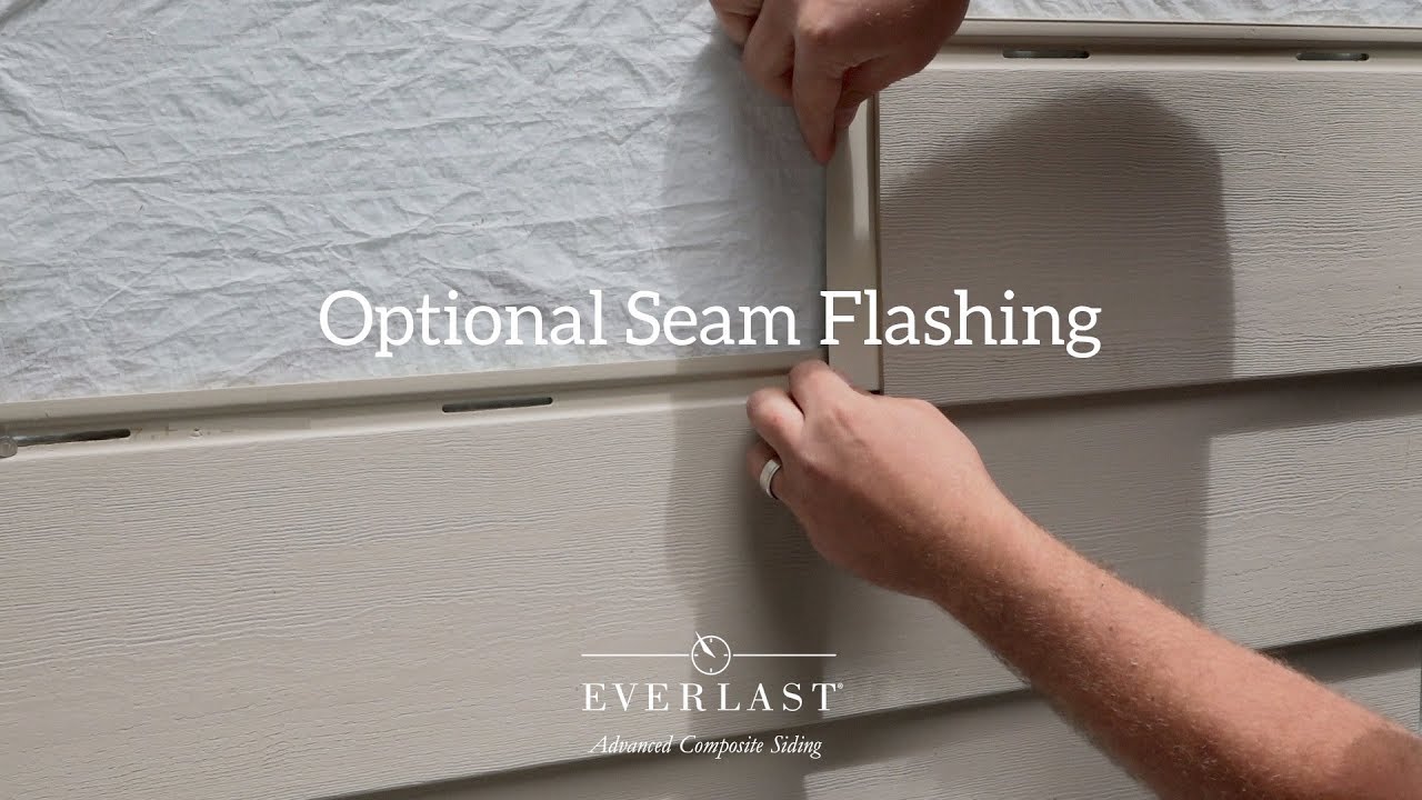 Optional Seam Flashing How To Install Everlast Advanced Composite Siding Youtube