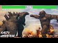 Kaiju universe  godzilla vs kong aircraft battle with healthbars
