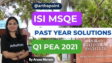 ISI MSQE Economics | ISI MSQE Past Year Solutions | ISI MSQE 2021 Q1 | ISI Kolkata | ISI Delhi