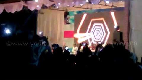 Babbal Rai introducing Jassie Gill at a concert at GRDIMT Dehradun Uttarakhand