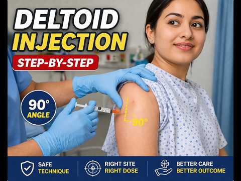 IM Deltoid Injection Technique 💉 | Step-by-Step Safe Method