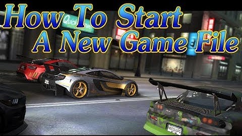 NFS No Limits - How To Erase Your Account and Start Over From Point Zero!!