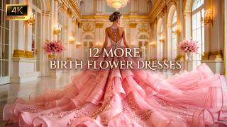 12 More Birth Flower Dresses 🌸✨ Princess Fashion Show | Cinematic Fantasy Fashion