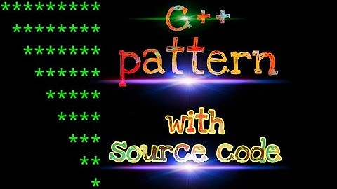 C++ PATTERN (ONLY LOGIC DISCUSSION) SHORT VIDEO SOLUTION FOR ABSOLUTE BEGINNERS