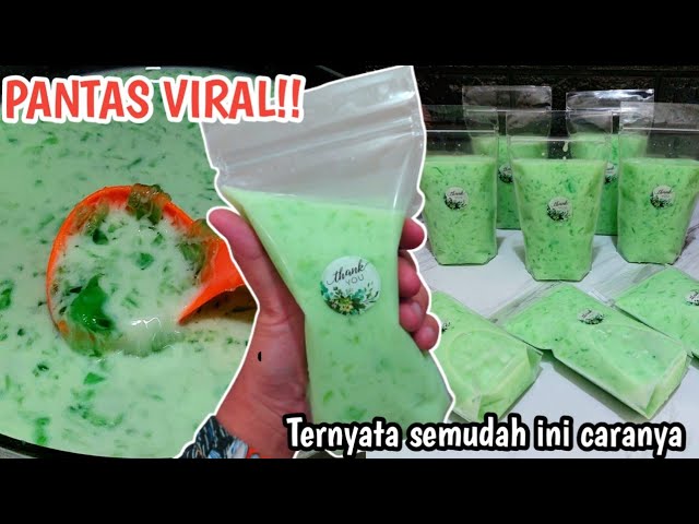 Cara Membuat Es Lumut Nutrijel PANTAS VIRAL!! TINGGAL MASAK CAMPUR ES BATU JADINYA BIKIN NAGIH!! RESEP ES KANTONG LUMUT MELON - YouTube