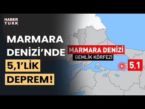 #CANLI - Marmara Denizi'nde 3 dakika arayla 2 deprem!