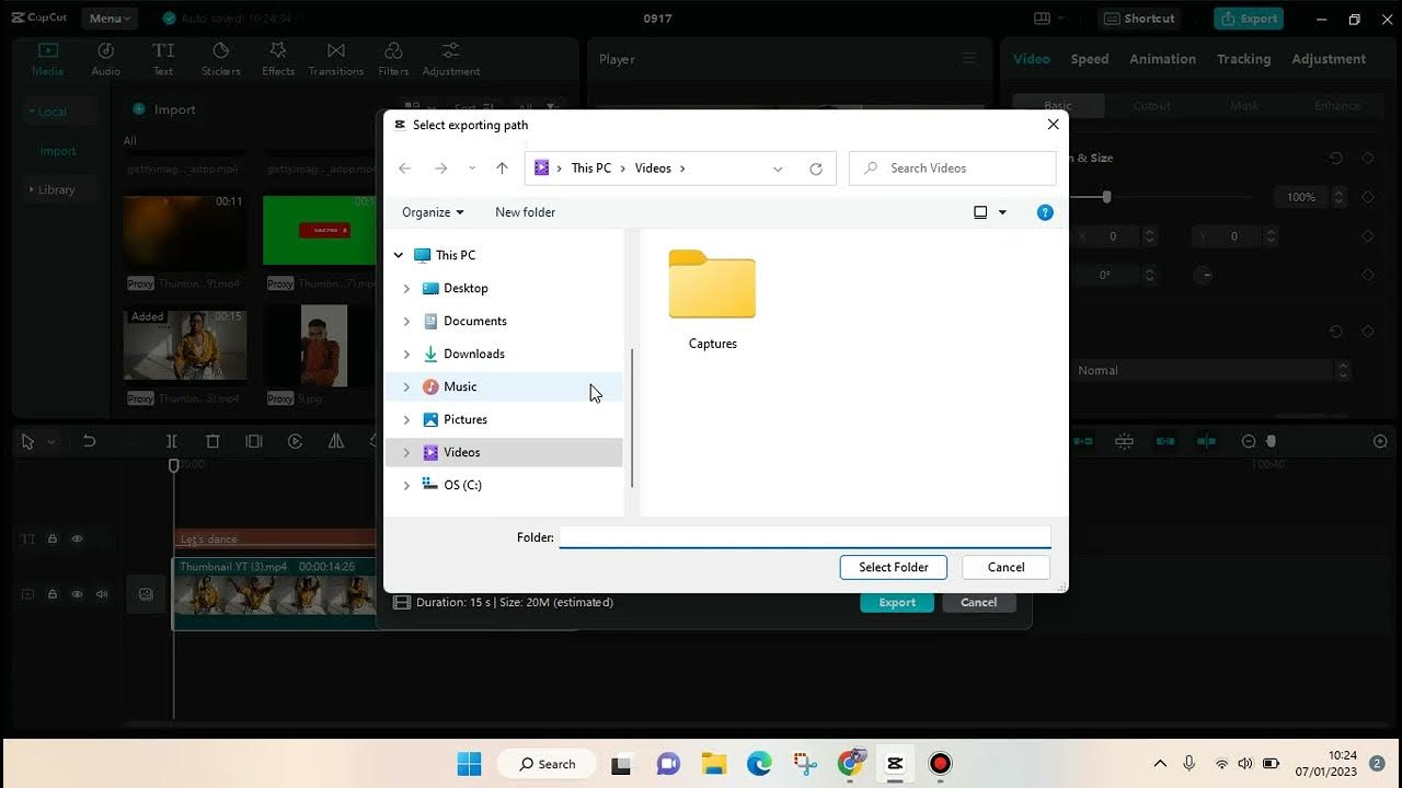 How to Download/ Export Capcut PC Edited Video YouTube