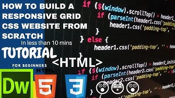 Build a Responsive Grid CSS website from Scratch