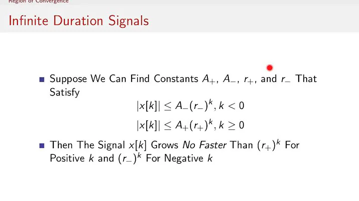 Z-Transform Region of Convergence Details - Z-Transform Part 1