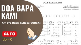 Doa Bapa Kami  Latihan Paduan Suara alto  Arr Bonar Gultom gorga  Choir Practice