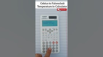 Convert temperature from Celsius to Fahrenheit in Calculator #casiotips #short