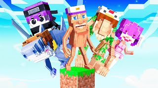 10 Friends On One BRAINROT Block In Minecraft!