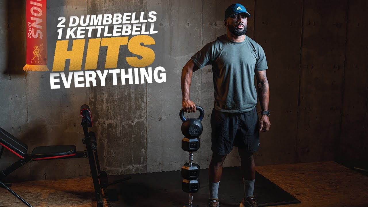One Kettlebell. One Pair of Dumbbells. Full Body Destroyed.