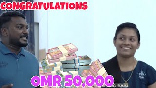 Omr 50,000 Aed 475,000 Winner From O Millionaire