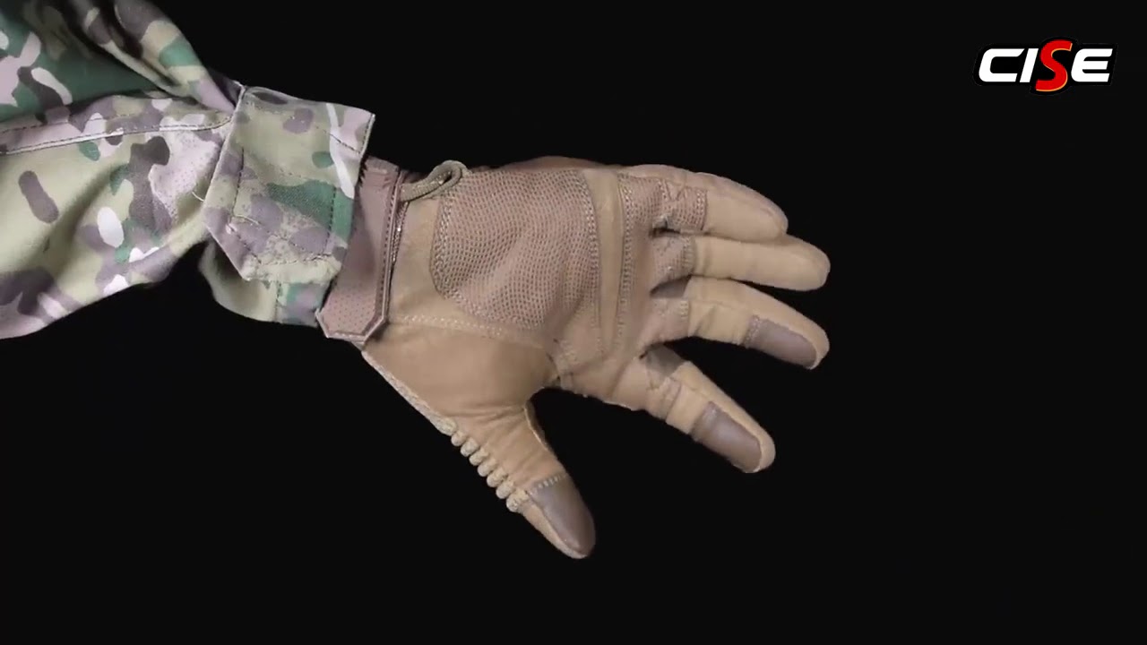 Leather Motorcycle Hard Knuckle Full Finger Gloves Protective Gear Racing Biker