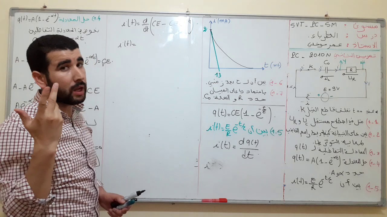 تمرين2: تصحيح امتحان وطني   (( PC 2010 N ))  الكهرباء RC