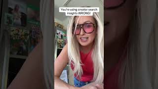 Stop chasing trends.This is exactly how to use creator search insights but the RIGHT way to go