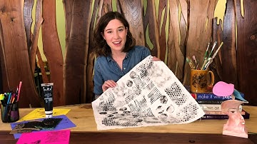 Printed Tapestry using Found Objects #CreateTogetherKit