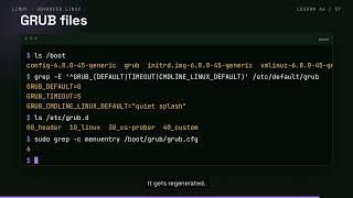 Linux Kernel Modules, GRUB Bootloader and Signals Explained (Lesson 46)