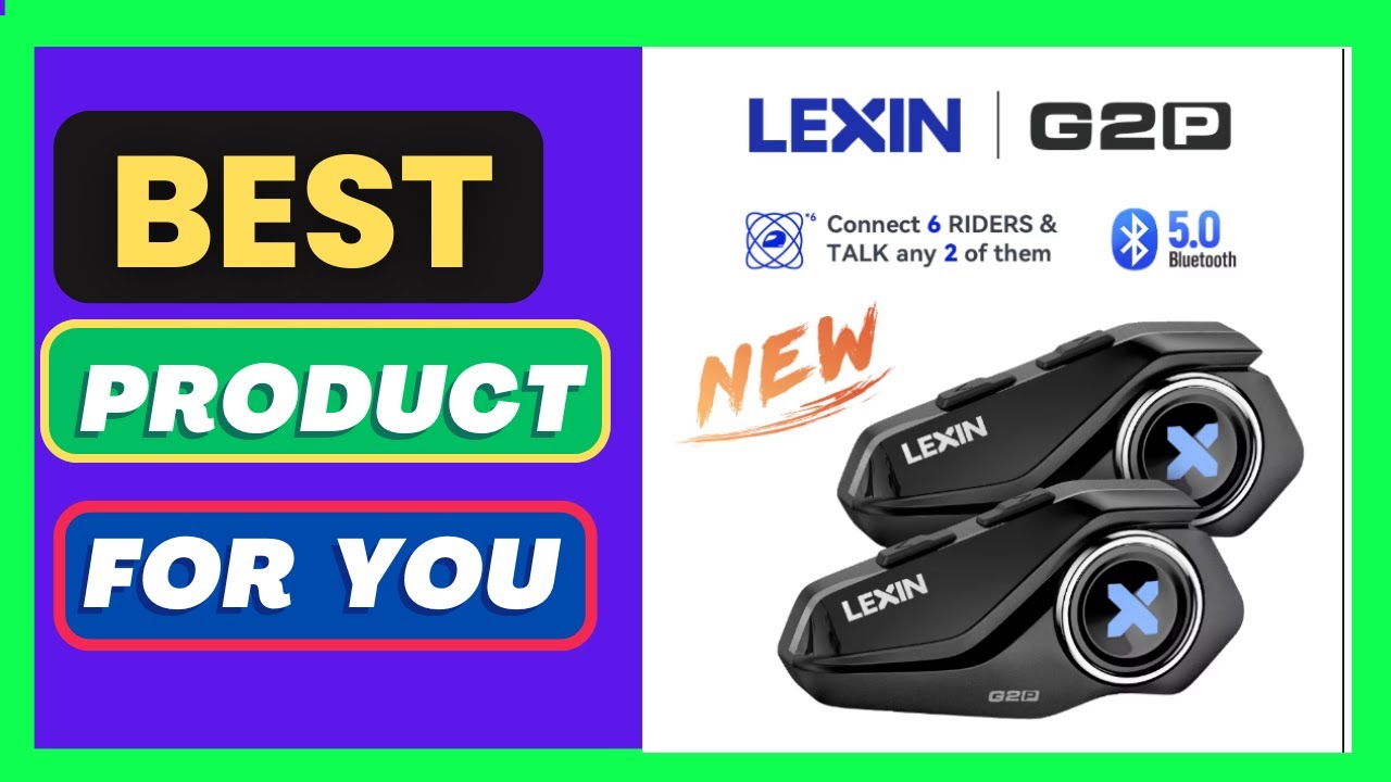 Lexin G2P Motorcycle Intercom Helmet Bluetooth Headsets,Handsfree