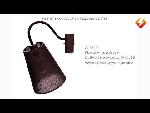 Kinkiet Nowodvorski Flex Shade czarny 9758 | hurtelektryczny.pl