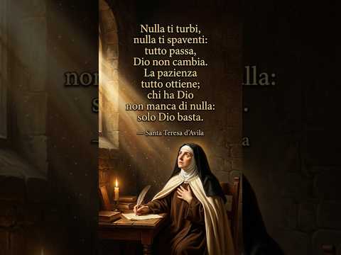 Video oggi 15 ottobre Santa Teresa d'Avila