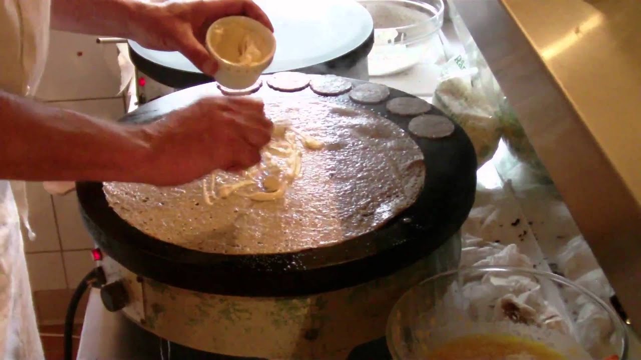 crepes andouille fromage champignons