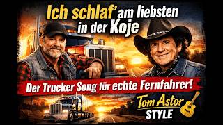 Ich schlaf’ am liebsten in der Koje 🚛|  Der Trucker Song für echte LKW Fahrer | Tom Astor Style
