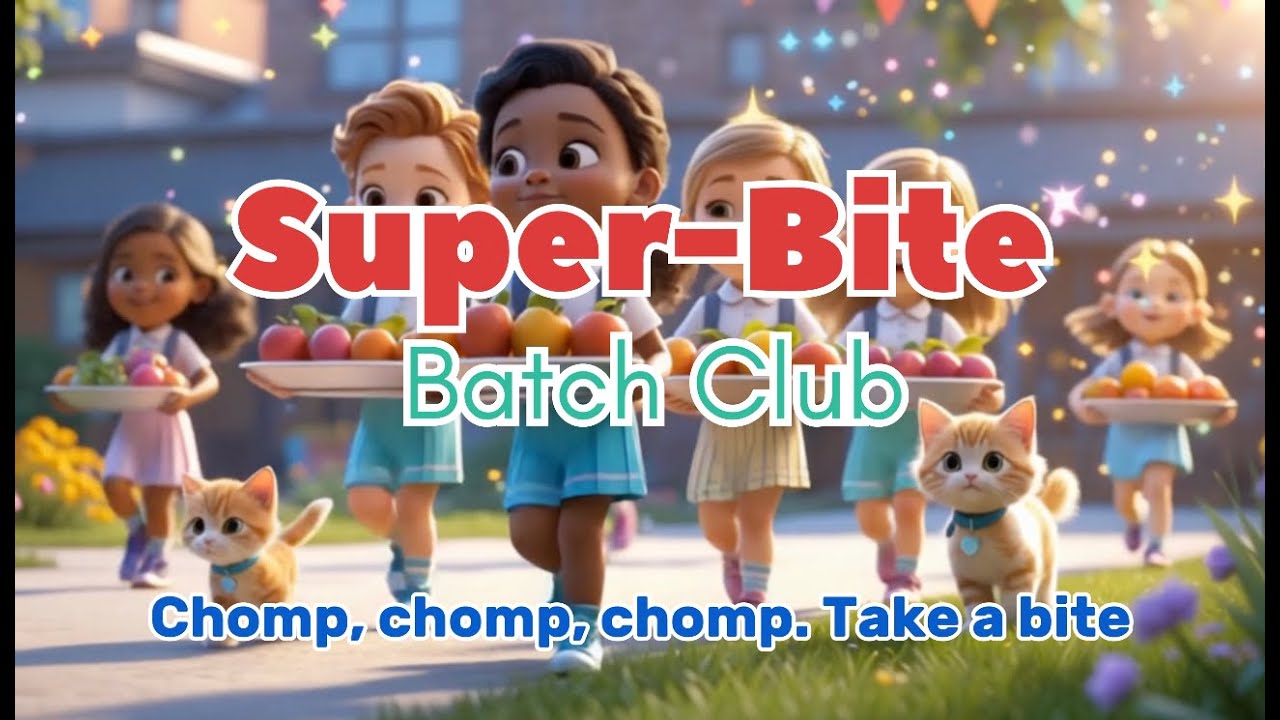 Super-Bite Badge Club ⭐🛡️⚡❤️🧠 | Kids Veggie Power Song