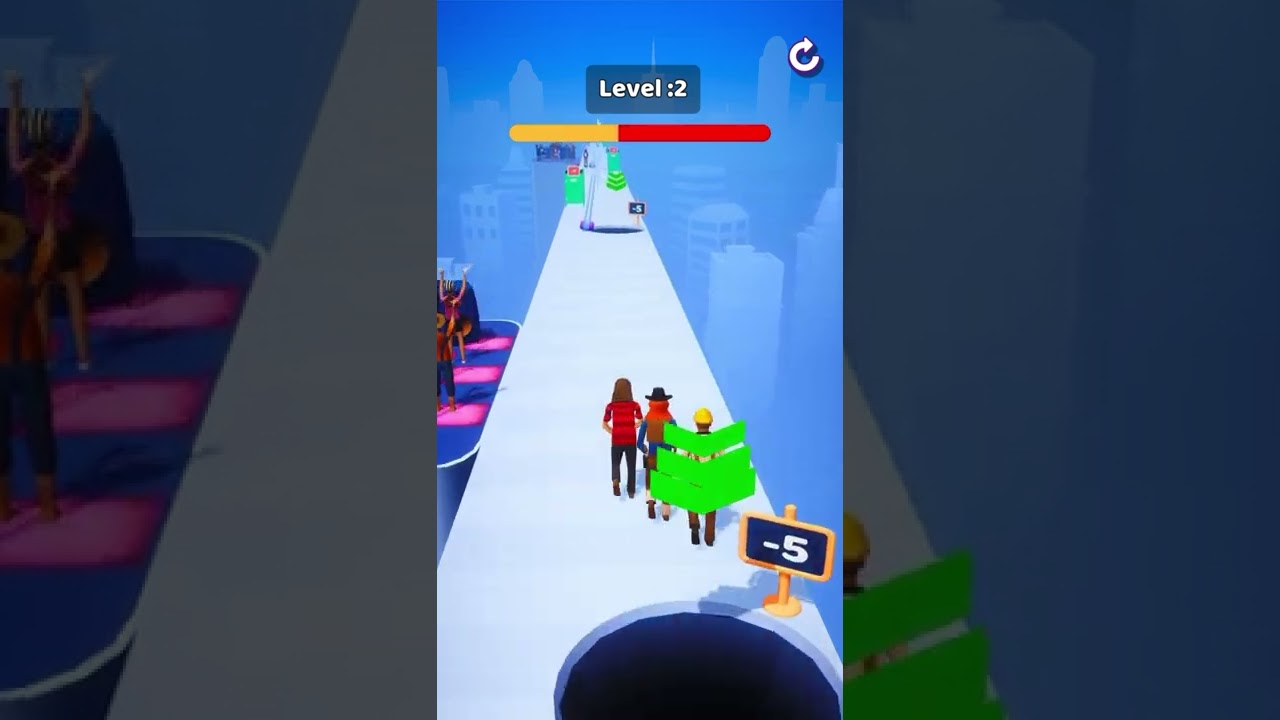 Bathroom Queue Funny Race 